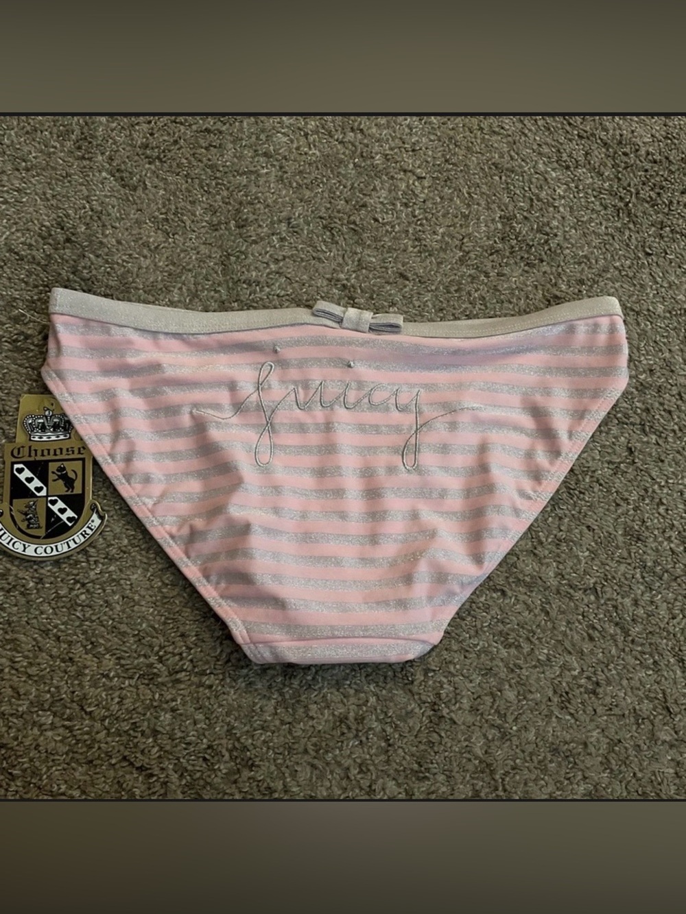 Vintage Y2K Juicy Couture Swimsuit Bottoms Only L NWT
